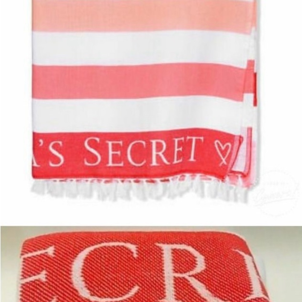 Victoria's Secret Striped Beach throw /blanket NWT